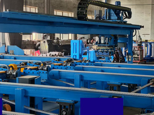 Internal burr blowing and cutting machine